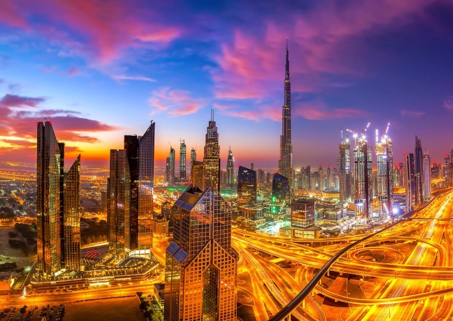 ENJOY puzzel zonsopkomst over Dubai – 1000 stukjes
