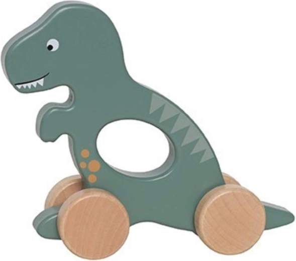 Jabadabado dinosaurus op wieltjes groen