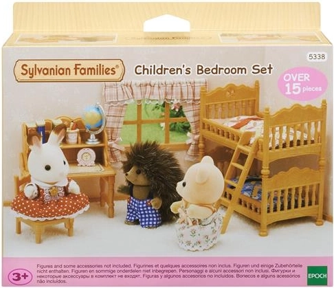 Sylvanian Families kinderkamer met stapelbed