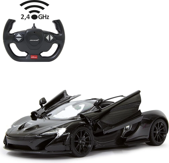 Jamara McLaren P1 RC-auto 1:14 zwart, 2,4 GHz, handmatig te openen deuren