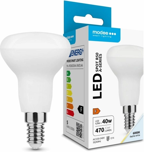 Modee LED-lamp R50 E14 4,9 W koel wit 470 lm 110°