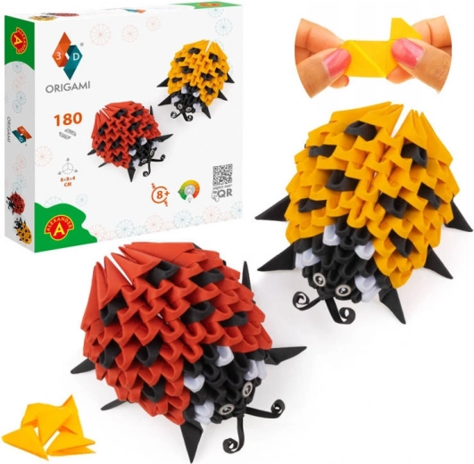 Alexander creatieve set Origami 3D – lieveheersbeestjes