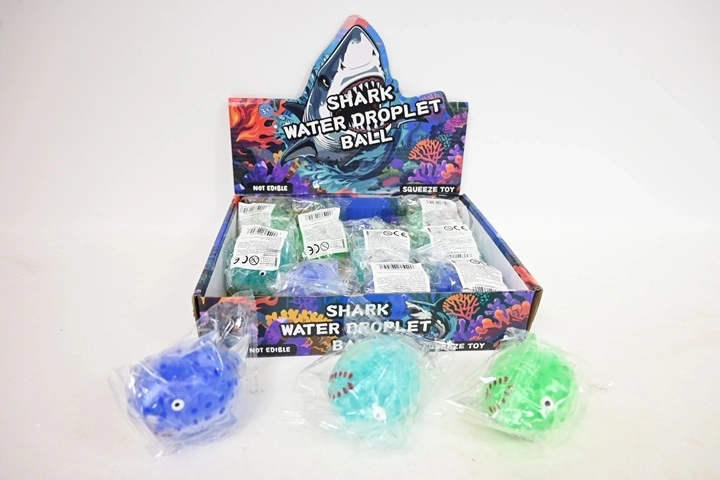 Gniotek Haai 9 cm – knijpbare antistress-speelgoed (12 stuks in displaybox)