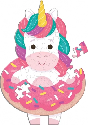 Puzzel Kleurrijke Eenhoorn met Geur 48 stukjes