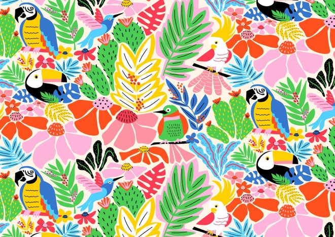 Puzzel Vrolijke Jungle 1000 stukjes