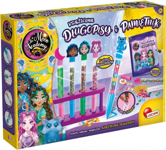 creatieve set moon academy maan pennen en dagboek