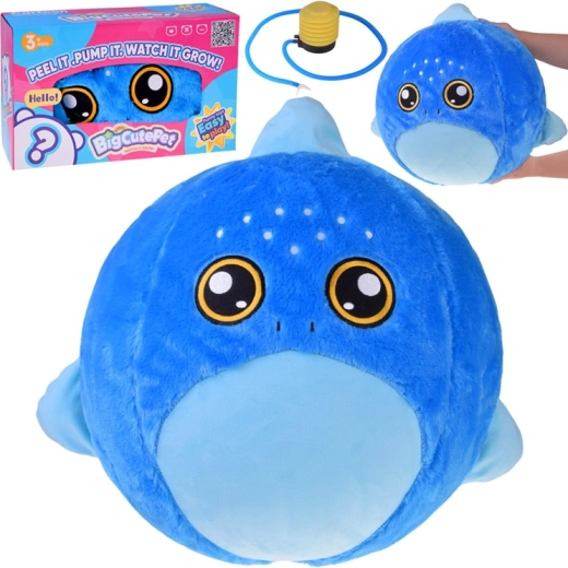 Grote pluchen bal mascotte haai 45 cm
