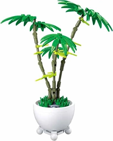 Sluban bloem in bloempot – groene palm