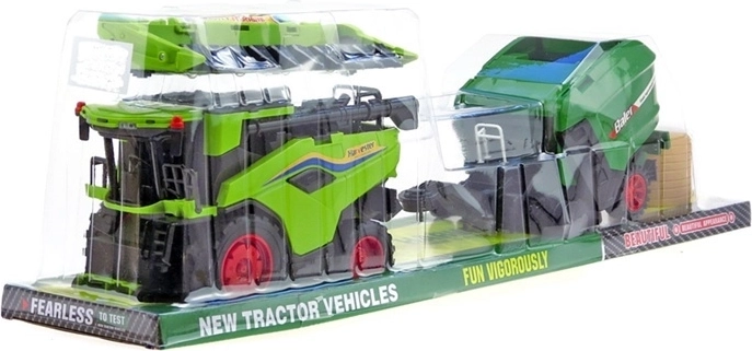 Maaidorser met landbouwmachine