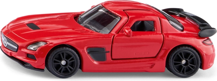 Siku Mercedes-Benz SLS AMG Black Series rood automodel in blisterverpakking