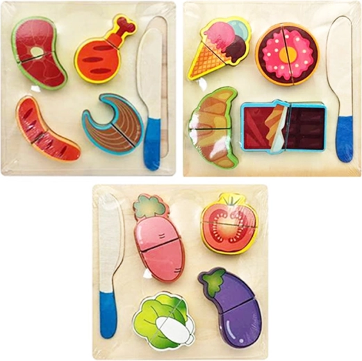 Houten etenswaren met klittenbandsluiting