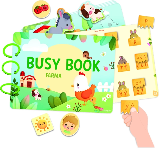 Janod Boerderij Busy Book interactief activiteiten- en alfabetboek