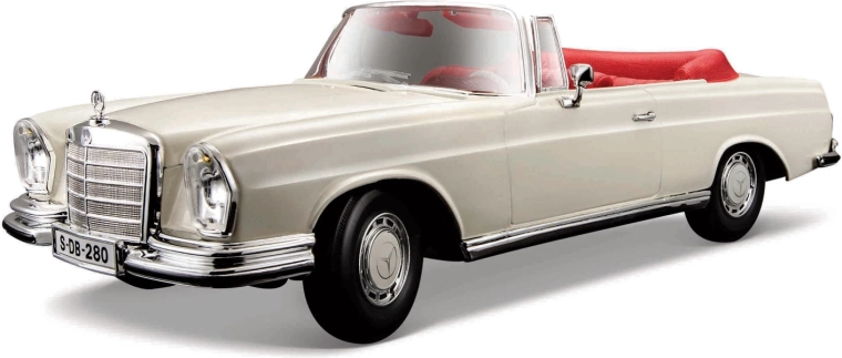 Maisto Mercedes-Benz 280SE cabrio crèmekleurig model 1:18