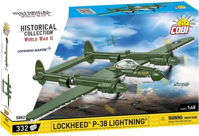 Bouwset vliegtuig LOCKHEED P-38 Lightning – 332 onderdelen