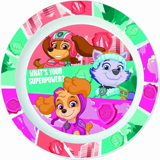 Kunststof bord PAW PATROL 22 cm