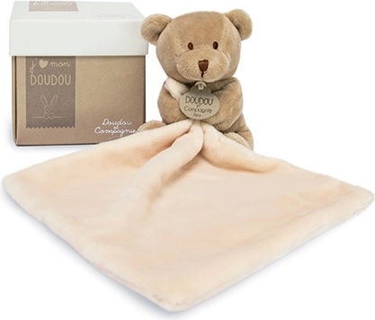 Doudou cadeauset – beertje met knuffeldoekje 10 cm