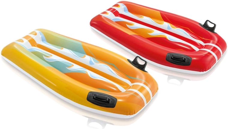 Opblaasbaar drijfboard 112 × 62 cm Intex – rood