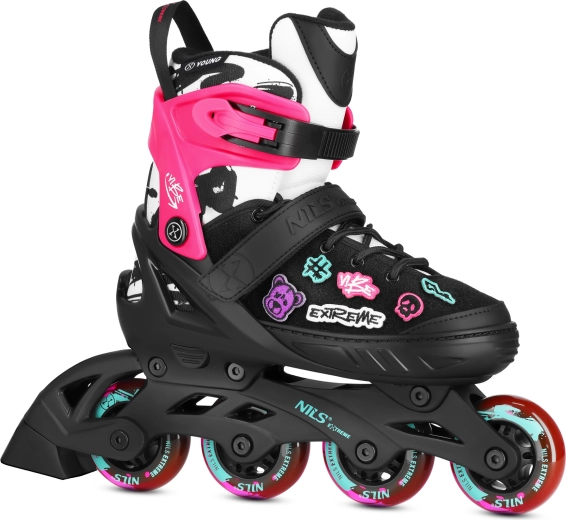 Nils Extreme Vibe rolschaatsen roze – XS (29-32)