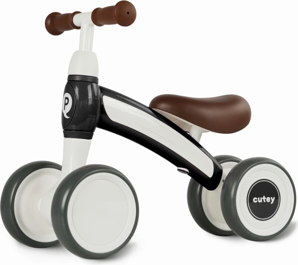 Qplay Cutey Retro loopfiets met vier wielen zwart