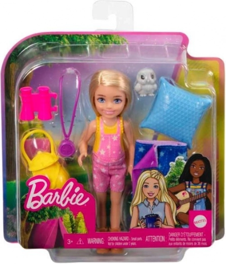 Barbie Chelsea kampeerset met slaapzak