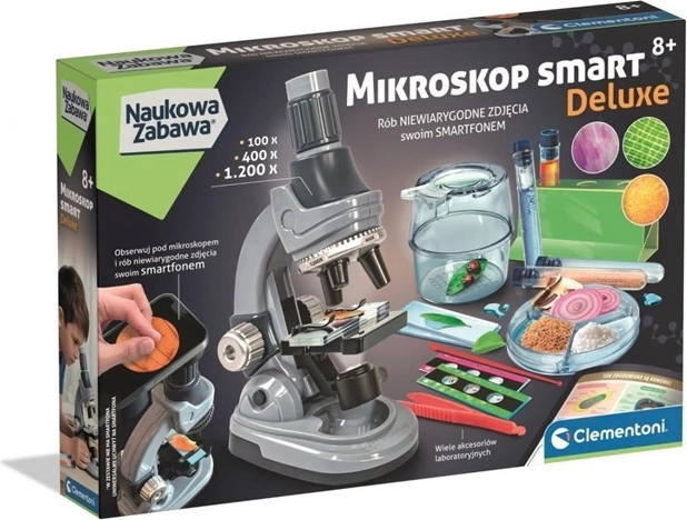 Clementoni Naukowa zabawa wetenschappelijke set microscoop Smart deluxe