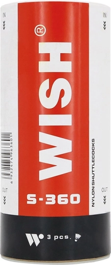 Badminton shuttles WISH S-360, 3 stuks