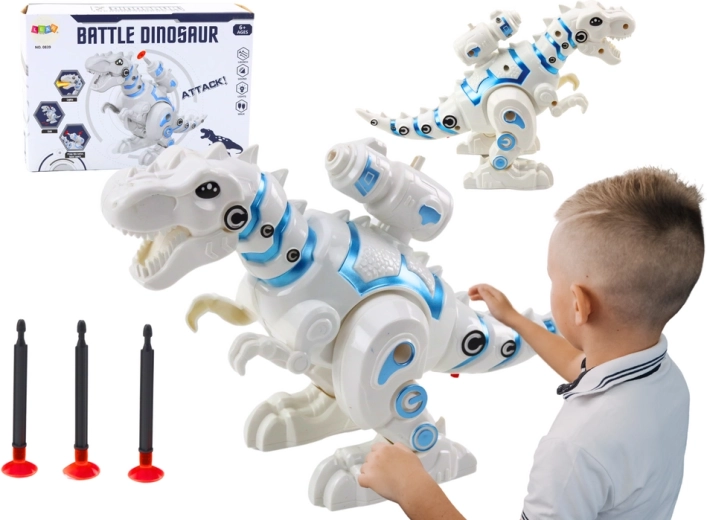 Robotdinosaurus met pijlschieter wit
