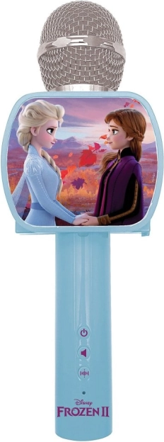 Draadloze Disney Frozen-karaokemicrofoon met ingebouwde luidspreker en stemvervormer