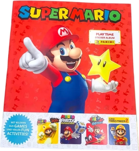 Super Mario Play Time verzamelalbum voor stickers