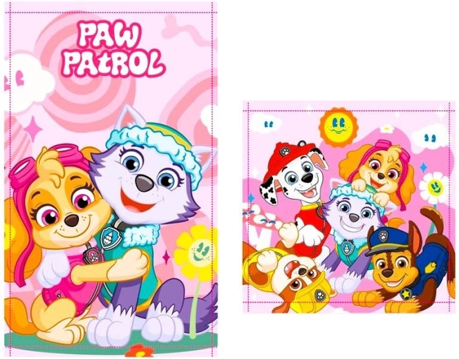 Handdoekset Paw Patrol (roze)