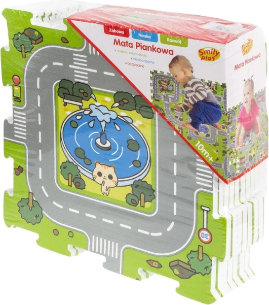 Schuimpuzzel met wegmotief Smily Play