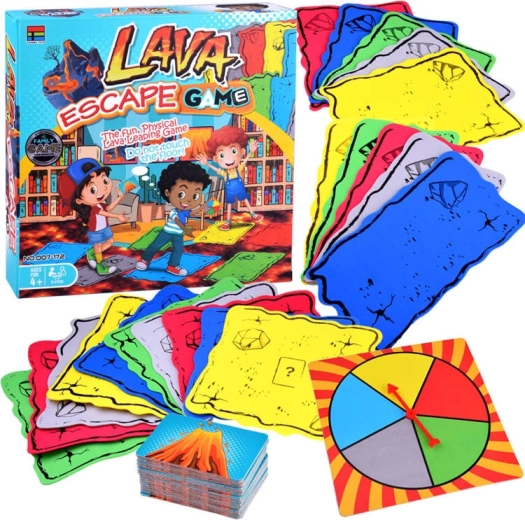 Bordspel De vloer is lava – spring, speel en raak de lava niet aan