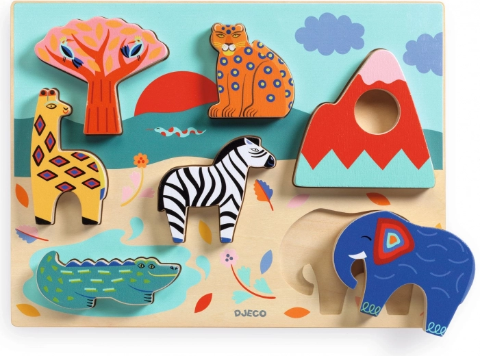 Inlegpuzzel Savanne van Djeco