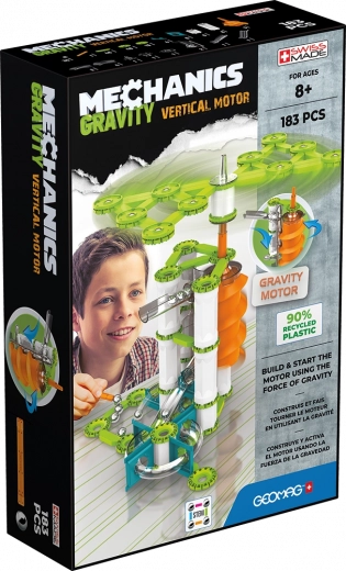 Geomag Mechanics Gravity RE verticale motor – magnetische bouwset 183 onderdelen