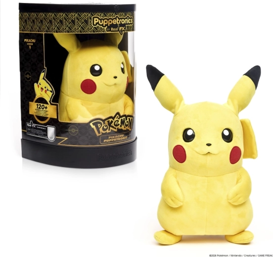 Pokémon Pikachu RealFX Puppetronic interactieve pluchen handpop