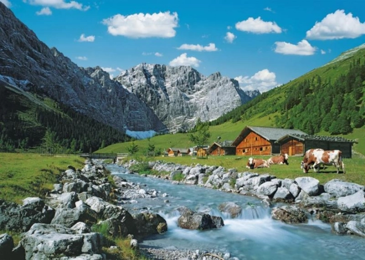 RAVENSBURGER Puzzel Pohoří Karwendel, Oostenrijk 1000 stukjes