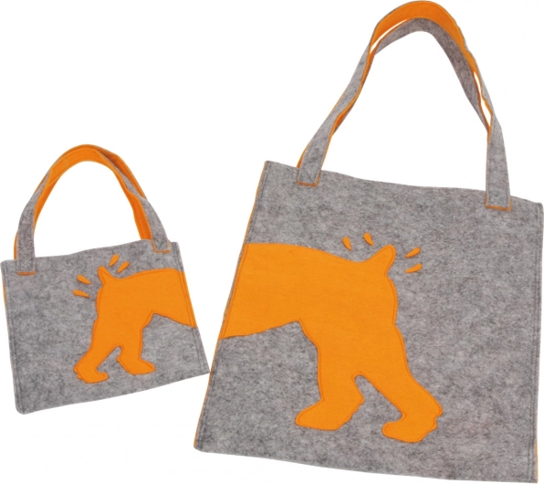 Small Foot vilten tassen Struppi – set van 2 stuks