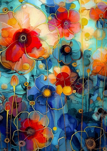 Enjoy puzzel Haar wilde bloementuin 1000 stukjes