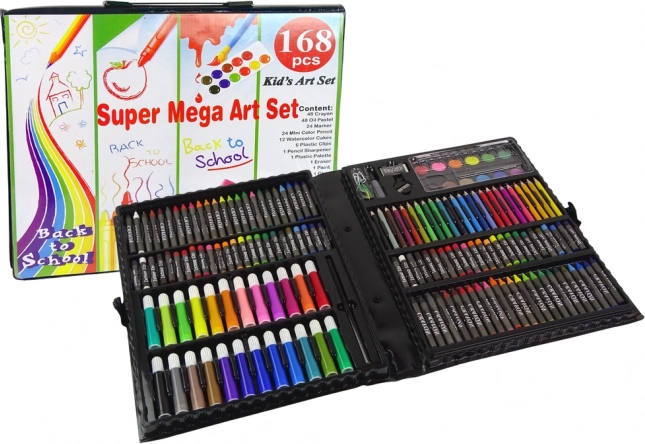 Creatieve schilderset in koffer 168 stuks