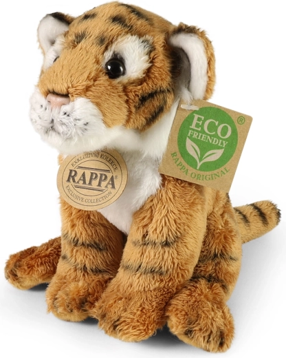 Pluche zittende tijger 15 cm eco friendly