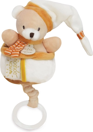 Doudou pluche muzikale knuffel beer 20 cm voor baby’s