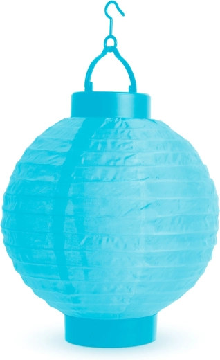 Blauwe LED-lampion op batterijen