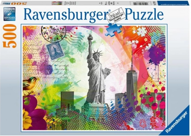 Ansichtkaart uit New York – puzzel 500 stukjes Ravensburger