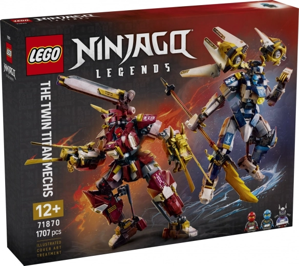 LEGO NINJAGO Legends Titan-mechduo van dichtbij