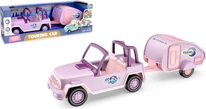 Accessoires voor poppen – auto met aanhangwagen