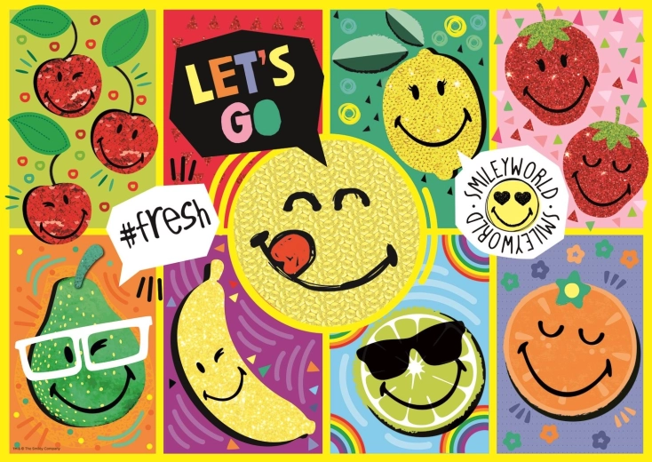 Puzzel 200 stukjes Vrolijke Smiley