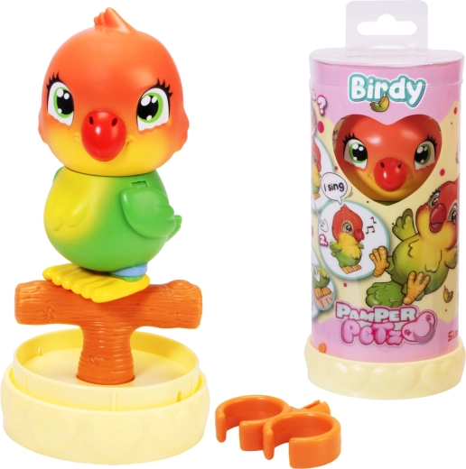 Interactieve vogeltje PAMPER PETZ Birdy 13 cm met accessoire