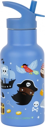 RVS drinkfles met piratenmotief 350 ml