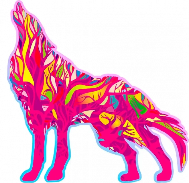 Houten puzzel Uithuilende Wolf 250 stukjes