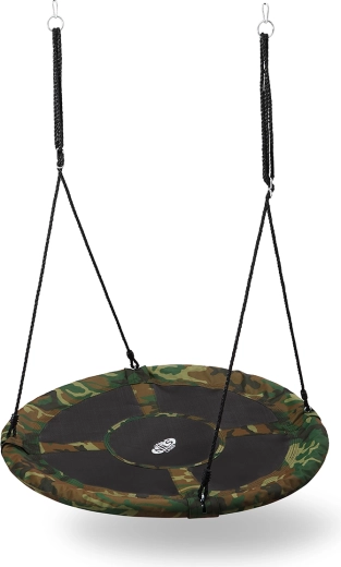 Hangende schommel storknest 110 cm camouflage NILS CAMP